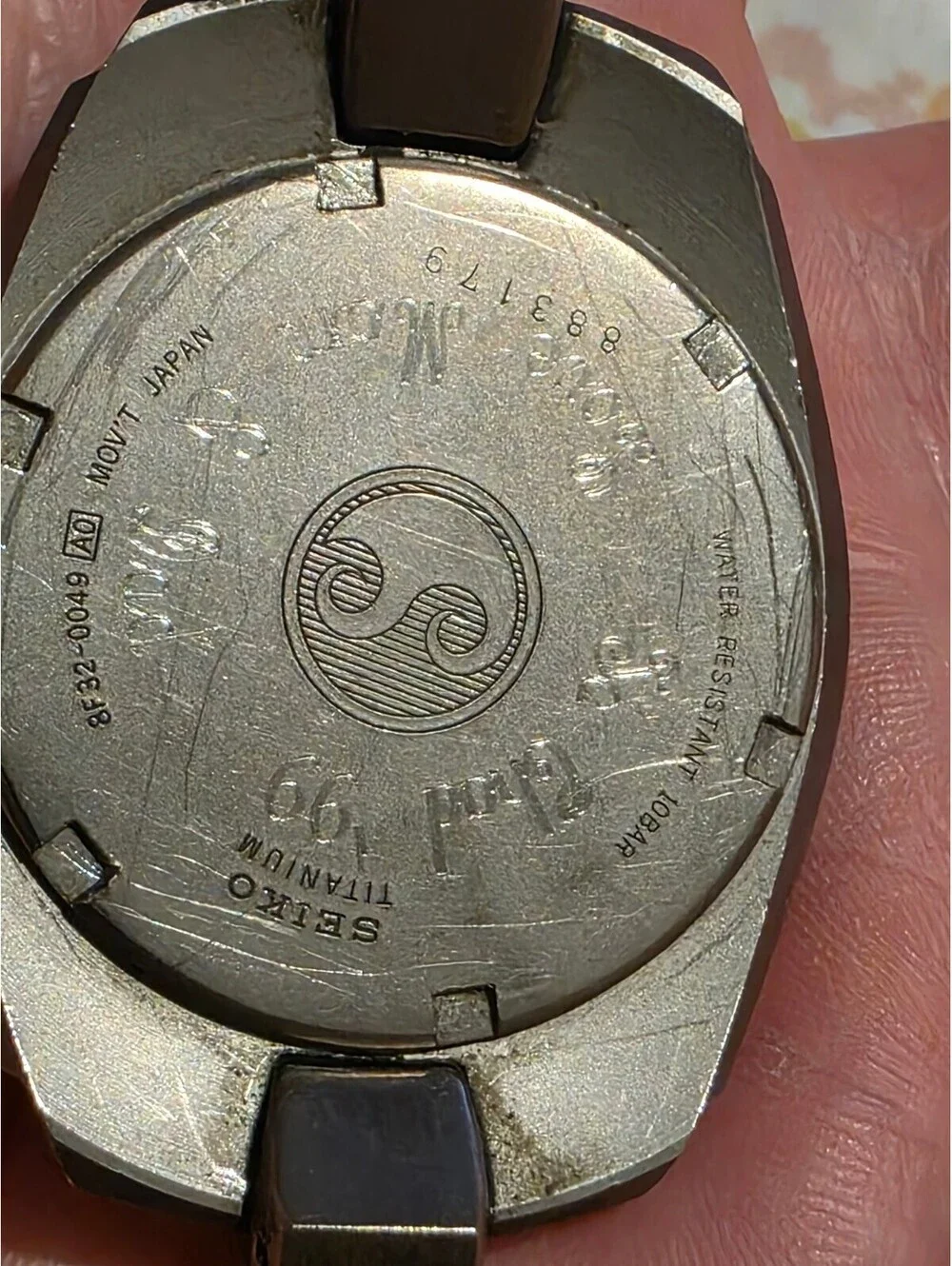 Seiko Perpetual Calendar Titanium Watch 8f32 0049